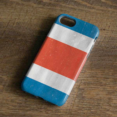 Costa Rican Flag Distressed iPhone 8 Pro Case